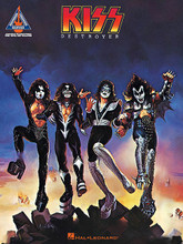 Kiss - Destroyer by Kiss. For Guitar. Guitar Recorded Version. Softcover. Guitar tablature. 64 pages. Published by Hal Leonard.

Released in 1976, Destroyer was Kiss' first album to go platinum, and ranks in Rolling Stone's 500 Greatest Albums of All Time. All nine songs are transcribed here note for note with tab: Beth • Detroit Rock City • Do You Love Me • Flaming Youth • God of Thunder • Great Expectations • King of the Night Time World • Shout It Out Loud • Sweet Pain.