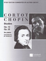 Frédéric Chopin - Studies Op. 10 and Op. 25 by Frédéric Chopin. Edited by Alfred Cortot. For Piano. Piano. Softcover. 177 pages. Editions Salabert #SLB5898. Published by Editions Salabert.

Study edition with insightful comments and practical exercises by Alfred Cortot.