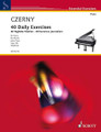 Czerny - 40 Daily Exercises, Op. 337 (Piano). By Carl Czerny (1791-1857). Edited by Ulrich Mahlert. For Piano. Essential Exercises. Softcover. 63 pages. Schott Music #ED20214. Published by Schott Music.

The specific feature of '40 Daily Exercises' the extraordinary density of musical examples and specific technical problems in this small edition. In mostly one-bar formulas, Czerny, with his almost inexhaustible didactic imagination, maps out a cosmos of technical training material which virtually condenses the idioms of the classical and early Romantic piano music between Haydn and Czerny's pupil Franz Liszt. Each study deals with a particular musical-technical problem which varies in appearance and is usually edited for both hands. All individual expressions expand and deepen the basic skills to be practised so that each individual number offers considerable learning potential.