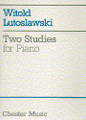 Two Studies for Piano by Witold Lutoslawski (1913-1994). For Piano. Music Sales America. 20th Century. 16 pages. Chester Music #CH59279. Published by Chester Music.