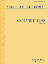 6 Piano Etudes (1996-2005) (Piano Solo). By Augusta Read Thomas (1964-). For Piano. Piano. Softcover. 24 pages. G. Schirmer #ED4289. Published by G. Schirmer.

This publication presents six of the composer's piano etudes composed over the past decade. Each etude is an homage to a composer, with Thomas finding inspiration in the music of Bartók * Berio * Boulez * Feldman * Messiaen * and Rakowski. The entire set of etudes is 17 minutes in duration.