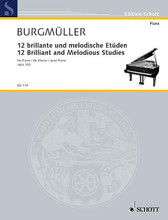 12 Studies Op. 105 (Piano Solo). By Fréderic Burgmüller and Fr. For piano. Schott. SMP Level 9 (Advanced). 40 pages. Schott Music #ED174. Published by Schott Music.

About SMP Level 9 (Advanced) 

All types of major, minor, diminished, and augmented chords spanning more than an octave. Extensive scale passages.