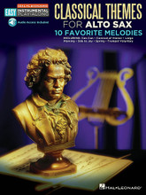 Classical Themes (Alto Sax Easy Instrumental Play-Along Book with Online Audio Tracks). By Various. For Alto Saxophone (Alto Sax). Easy Instrumental Play-Along. Softcover. 16 pages. Published by Hal Leonard.

10 pieces carefully selected and arranged for first-year instrumentalists. Even novices will sound great! Audio demonstration tracks featuring real instruments are available for download to help you hear how the song should sound. Once you've mastered the notes, download the backing tracks to play along with the band! Titles include: Can Can • Carnival of Venice • Finlandia • Largo from Symphony No. 9 (“New World”) • Morning • Musette in D Major • Ode to Joy • Spring • Symphony No. 1 in C Minor, Fourth Movement Excerpt • Trumpet Voluntary.