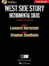 West Side Story Instrumental Solos (Arranged for Clarinet in B-flat and Piano With a CD of Piano Accompaniments). By Leonard Bernstein (1918-1990). Arranged by Joel Boyd and Joshua Parman. For Clarinet, Piano Accompaniment (Clarinet). Instrumental Folio. Softcover with CD. 64 pages. Boosey & Hawkes #M051106431. Published by Boosey & Hawkes.

These solo instrumental arrangements are faithful to Bernstein's score, and have been idiomatically adapted to the instruments for these editions. Intermediate to Advanced Level.

CONTENTS: Jet Song • Something's Coming • Mambo • Maria • Tonight (Balcony Scene) • America • Cool • One Hand, One Heart • I Feel Pretty • Somewhere. The enhanced CD includes recordings of piano accompaniments for each track as well as tempo adjustment software for CD-ROM computer use.