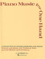 Piano Music for 1 Hand (Piano Solo). By Various. Edited by Raymond Lewenthal. For Piano. Piano Collection. Difficult Class piece for the One Hand Piano Music for Specially Capable Junior Musician (SCJM) event with the National Federation of Music Clubs (NFMC) Festivals Bulletin 2008-2009-2010. SMP Level 8 (Early Advanced). 136 pages. G. Schirmer #ED2773. Published by G. Schirmer.

Contents: Alkan: Fantasy in Ab, Op. 76, No. 1 • C.P.E. Bach: Klavierstück Solfeggietto • J.S. Bach: Gavotte in E • Bartok: Etude for the Left Hand • Berens: 9 Etudes (from The Training of the Left Hand, Op. 89) • Berger: Etude for the Left Hand, Op. 12, No. 9 • Blumenfeld: Etude, Op. 36 • Bonimici: Etude No. 3, Op. 273 • Chopin: Etude in Eb Minor, Op. 10, No. 6 • Czerny: Etude for One Hand • Ganz: Capriccio in Eb, Op. 26, No. 2 • Godowsky: Elegy, Meditation • Greulich: Etude for Left Hand (from Etudes de Salon, Op. 19) • Kalkbrenner: Four-Voiced Fugue • Kohler: Exercise in Arpeggio, Melody from Weber's Freischutz, Rhythmic Studies, Three Folk Songs for the Left Hand • Liszt: Hungary's God • Marzsen: La Ricordanza • Moskowski: Etude, Op. 92, No. 4 • Reger: Four Special Studies • Reinecke: Finale (from Sonata for the Left Hand, Op. 179) • Saint-Saëns: Moto Perpetuo, Op. 135, No. 3 • Scriabin: Nocturne, Op. 9, No. 2; Prelude, Op. 9, No. 1 • Tappert: 2 Exercises (Nos. 22 and 45 from 48 Exercises for the Left Hand) • Zichy: Viennese Pranks.

About SMP Level 8 (Early Advanced) 

4 and 5-note chords spanning more than an octave. Intricate rhythms and melodies.