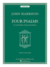 Four Psalms (for Vocal Soloists, Chorus and Orchestra). By John Harbison (1938-). For Choral. Choral Large Works. 88 pages. G. Schirmer #AMP8185. Published by G. Schirmer.

Four Psalms, composed in 1998, celebrates the 50th anniversary of the founding of the state of Israel. For SATB chorus and orchestra/ensemble. 40 minutes.