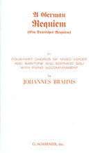 Requiem (SATB). By Johannes Brahms (1833-1897). For Choral, Piano (SATB). Choral Large Works. 96 pages. G. Schirmer #ED472. Published by G. Schirmer.

English Only.