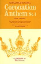 Coronation Anthem No. 1: Zadok the Priest (SSAATTBB Chorus and Piano). By George Frideric Handel (1685-1759). Arranged by W Herrmann. For Choral, Piano (SSAATBB). Choral Large Works. 24 pages. G. Schirmer #ED2772. Published by G. Schirmer.

English.