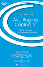 Ave Regina Caelorum (CME in High Voice). By Chiara Cozzolani. Arranged by Kristina MacMullen. For Choral (SSA). In High Voice. 16 pages. Boosey & Hawkes #M051482078. Published by Boosey & Hawkes.

Sandra Snow, in her important “In High Voice” series, is constantly uncovering and offering significant works for women's choirs. This beautiful work by the 17th century female composer Cozzolani is sophisticated and accessible. It is a perfect vehicle for intruducing this important musical period to your treble choir. Duration: ca. 3 minutes 20 seconds.

Minimum order 6 copies.