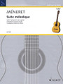 Suite Mélodique (Guitar). By Laurent Meneret. Guitar. Softcover. 20 pages. Schott Music #SF1008. Published by Schott Music.

Seven progressive pieces inspired by various styles, ranging from Romantic, Creole, Celtic and atonal music to the waltz and the mambo.