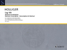 Lay VII (Four Singing Voices (or Chamber Choir) Machaut Transcription). By Heinz Holliger (1939-2002). For Choral. Choral. Softcover. 26 pages. Schott Music #ED21073. Published by Schott Music.

'Lay VII' is part of the extensive cycle of the Machaut Transcriptions (ED 21070) in which Holliger studies the great 14th-century poet-musician in different levels of arrangement. The original Lay VII by Machaut, included in the appendix of the edition, has been handed down in monophonic notation only, according to the genre. In Holliger's version, this melody, divided in small sections, changes from part to part while the resulting gaps are filled with the remaining overhanging motif. For Alto, Countertenor, Tenor and Baritone soloistically or in groups.