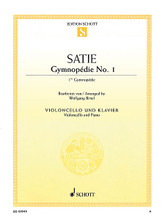 Gymnopedie (Cello and Piano). By Erik Satie (1866-1925). Edited by Wolfgang Birtel. For Cello, Piano Accompaniment. String. Softcover. 6 pages. Schott Music #ED09949. Published by Schott Music.