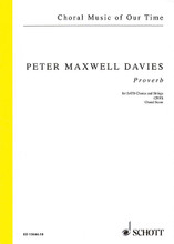 Proverb (SATB Chorus and Strings). By Sir Peter Maxwell Davies (1934-). For Strings, Mixed Choir (CHORAL SCORE). Schott. Softcover. Schott Music #ED13444-10. Published by Schott Music.
Product,63952,Ave Maria (Soprano (Tenor) and Piano)"