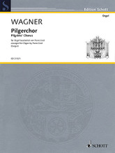 Pilgrims' Chorus (Organ). By Richard Wagner (1813-1883). Edited by JÃ¼rgen Geiger and J. Arranged by Franz Liszt. For Organ. Schott. Softcover. 13 pages. Schott Music #ED21321. Published by Schott Music.

During his time in Weimar (1848-1861), Liszt developed a then entirely new organ style which stands out for both orchestral and pianistic elements. Together with the choirmaster Alexander Wilhelm Gottschalg (1827-1908) from Tiefurt, he regularly initiated so-called 'organ conferences'. And it was at the suggestion of Gottschalg that the present arrangement of the Pilgrim's Choir from the opera 'Tannhäuser' was written. With his version for organ, Liszt, by means of this example, laid the foundations for the (not always undisputed) tradition, extending to the present day, of organ transcriptions from the operas of Wagner. 'Organistic' elements in the pilgrims' Choir are the classical chorale theme, the solemn 'sacred' atmosphere of the solemn tempo as well as the expressive cantability. The linear intensification, from the antiphonal-organ-like piano dolce of the beginning to the 'full organ', can be realized in a convincing manner with an orchestrally conceived three-manual organ, with the sensitive use of the swell box and the successive, seamless build-up of the crescendo pedal being of particular significance. Important repertoire piece marking the 200th birthday of Richard Wagner in 2013.