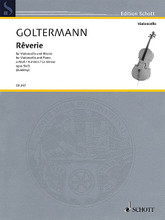 Reverie in A Minor, Op. 54/3 (Violoncello and Piano). By Georg Goltermann. Edited by Fritz Zumkley. For Cello, Piano Accompaniment. String. Softcover. 8 pages. Schott Music #CB247. Published by Schott Music.

Goltermann (1824-1898) left a plethora of works for his instrument, including seven cello concertos which sometimes go to the limitsof what was considered to be technically playable in his time. Even today, these works have maintained their importance throughout the methodological progress in literature. Apart from the concertos, Goltermann also composed a large number of character pieces, including romances, reveries, nocturnes and serenades. Stylistically wholly rooted in the Romantic spirit of their time, the pieces are relatively short and of medium difficulty as regards the technical demands. It is not least due to their melodic and harmonic catchiness that they enjoy a lasting popularity both in music lessons and in domestic concerts.