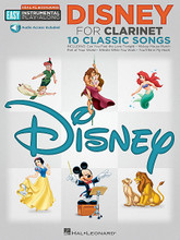 Disney (Clarinet Easy Instrumental Play-Along Book with Online Audio Tracks). By Various. For Clarinet (Clarinet). Easy Instrumental Play-Along. Softcover. 8 pages. Published by Hal Leonard.

10 songs carefully selected and arranged for first-year instrumentalists. Even novices will sound great! Audio demonstration tracks featuring real instruments are available via download to help you hear how the song should sound. Once you've mastered the notes, download the backing tracks to play along with the band! Songs include: The Ballad of Davy Crockett • Can You Feel the Love Tonight • Candle on the Water • I Just Can't Wait to Be King • The Medallion Calls • Mickey Mouse March • Part of Your World • Whistle While You Work • You Can Fly! You Can Fly! You Can Fly! • You'll Be in My Heart (Pop Version).