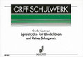 Spielst (German Language). By Gunild Keetman. For Orff Instruments. Schott. Playing score. 37 pages. Schott Music #ED3575. Published by Schott Music.

Nine pieces for 2-5 recorders and percussion.