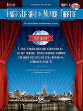 Singer's Library of Musical Theatre - Vol. 1 (Baritone Book/2-CDs Pack). By Various. Edited by Barbara Irvine. For Voice (BARITONE/BASS). Vocal Collection. Vocal Collection. Broadway. Book with CD. 224 pages. Hal Leonard #32772. Published by Hal Leonard.

For aspiring and professional singers who love Broadway, Alfred's Singer's Library of Musical Theatre presents an elegant collection of the best-loved musical theatre songs in their original keys, authentically transcribed from their original vocal scores. Perfect for study, and equally suitable for the most important auditions and performances, each volume is dedicated to a specific vocal range, and contains dozens of songs from a variety of shows that span decades of theatre history. Multiple volumes are available for each of four vocal ranges: Soprano, Mezzo-Soprano/Alto, Tenor, and Baritone/Bass. Authoritative historical and contextual commentary, audition tips, and 16-bar cut suggestions for each song make it the most useful and relevant song library of its kind. Titles include: Comedy Tonight (A Funny Thing Happened on the Way to the Forum) • Get Me to the Church on Time (My Fair Lady) • If Ever I Would Leave You (Camelot) • Make Them Hear You (Ragtime, The Musical) • They Call the Wind Maria (Paint Your Wagon) • Try to Remember (The Fantasticks) • and more.