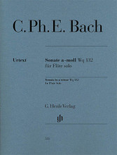 Flute Sonata A Minor Wq 132 Flute Solo henle Music Folios. Softcover. 18 pages. G. Henle #HN555. Published by G. Henle.