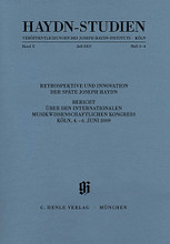 Haydn-Studien: Veroffentlichungen des Joseph Haydn-Instituts - Koln: Band X, Heft 3-4, Juli 2013 (Haydn Studies: Retrospection & Innovation in Late Joseph Haydn - Vol. X, Book 3/4 (July 2013)). By Franz Joseph Haydn (1732-1809). Henle Complete Edition. Softcover. G. Henle #HN2040. Published by G. Henle.

Published in conjunction with the Joseph Haydn Institute in Cologne. Text in German.