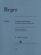 Max Reger - Sonatas and Pieces (Clarinet and Piano). By Max Reger (1873-1916). Edited by Michael Kube. For Clarinet, Piano Accompaniment. Henle Music Folios. Softcover. G. Henle #HN909. Published by G. Henle.

Eight years after he had composed his first two Clarinet Sonatas op. 49, Reger confessed in a letter to a friend that he was once again committing “a new crime against harmony and counterpoint”. He was referring to the Sonata for Clarinet and Pianoforte op. 107. Reger made a point of not destroying the chamber music character of the work by having too much virtuosic padding - “Brahms developed classic examples of what the style was meant to be like”.