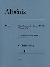 Three Improvisations 1903 (First Edition with a CD recorded by the composer). By Isaac AlbÃ©niz and Isaac Alb. Edited by Milton R. Laufer. For Piano. Henle Music Folios. Softcover with CD. 16 pages. G. Henle #HN953. Published by G. Henle.

Three Improvisations were recorded on a phonograph cylinder by the composer in 1903, but never written down on paper. They have been reconstructed in this edition by Albéniz expert Milton Laufer. Includes a CD of those recordings made by Albéniz in 1903.