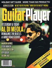 Guitar Player - Holiday 2014 Special Guitar Player Magazine. 164 pages. Published by Hal Leonard.

Guitar Player – Holiday 2013 Cover Stories: Yesterday & Today Al Di Meola Reimagines The Beatles at Abbey Road Studios • Holiday Gift Guide: More Than 160 Products! • Alvin Lee Lesson: We Bet You're Playing “Smoke on the Water” Wrong! • 16 Product Tests: Fishman Tripleplay, New Magnatone Amp, Dunlop FuzzFace Minis, Reverend Kingboltra • Plus: Warren Haynes, Steve Hunter, Pierre Bensusan, Jeff Golub, Julian Lage.