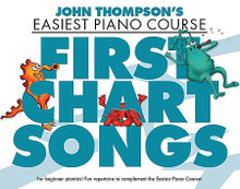 First Chart Songs (John Thompson's Easiest Piano Course). By John Thompson. For Piano/Keyboard. Willis. Softcover. 32 pages. Music Sales #WMR101299R. Published by Music Sales.

Containing a selection of first chart songs, the pieces in this book are ideal for pupils reaching Part Two, Part Three or Part Four of the Easiest Piano Course. As well as reinforcing basic technique they also help to develop musicality and increase the enjoyment of learning. Songs include: The Climb • Eye of the Tiger • Grenade • Hallelujah • Love Story • Poker Face • Viva La Vida • and more.