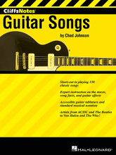 CliffsNotes to Guitar Songs for Guitar. Guitar Riffs. Softcover. Guitar tablature. 160 pages. Published by Hal Leonard.

Sometimes you don't want to read the whole novel; you just want know the gist. The same can be said for songs. Most classic guitar songs contain unforgettable riffs – that signature hook that everyone wants to know. It's the first thing you think of when you hear the title of the song. Of course, the notes are only half the story. It won't sound right without the proper tone, so it helps to know a good bit about the equipment used as well. Background information on the artist is always helpful as well. That's where CliffsNotes to Guitar Songs comes in. In this book, you'll not only learn the signature riffs of 150 guitar classics, you'll also learn invaluable information for each, including: equipment and tone info; biographical information on the artist; song and album facts; theoretical analysis; performance tips; and more. From hard rock, metal, and punk to folk and old time rock 'n' roll, there's something here for everyone. Best of all, you'll be cranking out dozens of timeless riffs in no time! Learn nearly 150 riffs, including: All Day and All of the Night • Aqualung • Back in Black • Barracuda • Beat It • Born to Be Wild • Brown Eyed Girl • Cheap Sunglasses • Come As You Are • Crazy Train • Dust in the Wind • Every Breath You Take • Eye of the Tiger • Free Ride • Iris • Iron Man • La Grange • Layla • Monkey Wrench • Peter Gunn • Pride and Joy • Smells like Teen Spirit • Smoke on the Water • Sunshine of Your Love • Walk This Way • Welcome to the Jungle • You Really Got Me • and more!