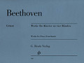 Works for Piano Four-Hands by Ludwig van Beethoven (1770-1827). Edited by Frank Buchstein and Hans Schmidt. For Piano Four Hands. Henle Music Folios. Softcover. 76 pages. G. Henle #HN568. Published by G. Henle.

With the exception of the version of the “Grand Fugue” for piano four hands (HN 954), this volume contains all of Beethoven's works for this scoring, to which he only rarely turned. It comprises the Sonata in D Major Op. 6, the “Three Marches” Op. 45, the “Eight Variations on a theme of Count von Waldstein” WoO 67 and the “Six Variations on the Song Ich denke dein” WoO 74 - all of these works are very well-suited to piano teaching. The musical text was revised to follow the recently published Critical Report of the Beethoven Complete Edition, and is now accompanied by new explanatory texts. The piano duo specialist Andreas Groethuysen has also provided fingerings for this work.