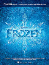 Frozen (Music from the Motion Picture Soundtrack). By Various. For Piano/Vocal/Guitar. Piano/Vocal/Guitar Songbook. Softcover. Published by Hal Leonard.

Frozen has been called one of Disney's greatest musicals of all time – high praise indeed! This souvenir songbook features 11 songs as penned by up-and-coming songwriters Robert Lopez and Kristen Anderson-Lopez, plus color artwork from Disney's newest release. Songs include: For the First Time in Forever • Frozen Heart • In Summer • Let It Go • Love Is an Open Door • Reindeer(s) Are Better Than People • and more.