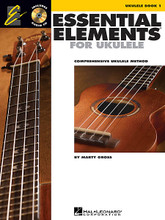 Essential Elements Ukulele Method Book 1 (Comprehensive Ukulele Method). For Ukulele. Essential Elements Ukulele. Softcover with CD. 48 pages. Published by Hal Leonard.

Playing the ukulele is an enjoyable, easy, and inexpensive way to get involved in music. It provides a way to learn musical concepts and skills that can apply to any instrument you decide to study. Moreover, it will give you a great opportunity to share the joy of making music with other people. This book will help to provide you with the basic skills and musical background you need to get started. The CD contains demonstrations of all the songs and examples. This carefully crafted method emphasizes chord strumming skills; teaching students HOW to practice; note reading exercises; “chord challenges” to learn how to figure out chord progressions; tab reading; and more. It also includes nearly 30 familiar songs that students can play while still learning, including: All My Loving • Home on the Range • Hound Dog • Jambalaya (On the Bayou) • La Bamba • The Lion Sleeps Tonight • The Rainbow Connection • Take Me Out to the Ballgame • and more! Practice, experiment, and have fun playing the ukulele!