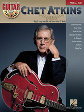 Chet Atkins (Guitar Play-Along Volume 59). By Chet Atkins. For Guitar. Guitar Play-Along. Softcover with CD. Guitar tablature. 48 pages. Published by Hal Leonard.

The Guitar Play-Along Series will help you play your favorite songs quickly and easily! Just follow the tab, listen to the CD to hear how the guitar should sound, and then play along using the separate backing tracks. The melody and lyrics are also included in the book in case you want to sing, or to simply help you follow along. The audio CD is playable on any CD player. For PC and Mac computer users, the CD is enhanced so you can adjust the recording to any tempo without changing pitch! This volume includes 8 songs: Country Gentleman • Dizzy Strings • Down Hill Drag • Galloping on the Guitar • Mr. Bojangles • Mister Sandman • Trambone • Yakety Axe.