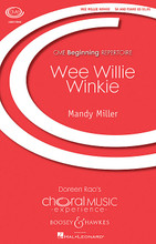 Wee Willie Winkie (CME Beginning). By Mandy Miller. For Choral (SA). CME Beginning Series. 8 pages. Boosey & Hawkes #M051482344. Published by Boosey & Hawkes.

“Wee Willie Winkie” is a well known Scottish nursery rhyme which has been sung to Scottish children from the 1840's to the present day. It tells the story of a wee boy running through the dark streets in his night gown, visiting all of the houses to tell the children to go to bed and get to sleep. This fun and simple setting employs the Scottish folk song “Coulter's Candy” and “Three Blind Mice” in the chorus. Duration: CA. 2 minutes.

Minimum order 6 copies.