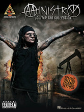 Ministry Guitar Tab Collection (Special Tabs & Tats Package!). By Ministry. For Guitar. Guitar Recorded Version. Softcover. Guitar tablature. 92 pages. Published by Hal Leonard.

Ministry was one of the pioneers of the industrial metal sound in the 1980s, and they're continuing their legacy into the 21st century: their 13th (and final) studio album was released in 2013. This folio includes note-for-note transcriptions with tab for 13 of their best: Animosity • Bad Blood • The Dick Song • Jesus Built My Hotrod • Just One Fix • Let's Go • 99 Percenters • No W • N.W.O. • Reload • Senor Peligro • Stigmata • Thieves. This unique collection also comes with temporary tattoos!

*** PARENTAL ADVISORY: EXPLICIT LYRICS ***