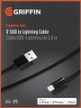 3' USB to Lightning Cable Griffin. General Merchandise. Hal Leonard #GC36670. Published by Hal Leonard.

An essential. Connect this cable to your computer's USB port to sync your iOS devices equipped with Lightning connector. Can be used with Griffin's PowerBlock and PowerJolt power products as an extra charging cable. Keep as a spare in the car, at the office, or anywhere.