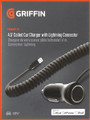 PowerJolt SE with Lightning Cable Griffin. General Merchandise. Hal Leonard #GC36547. Published by Hal Leonard.

Griffin's PowerJolt SE sports a low-profile plug for your car's 12-volt accessory outlet, and a powerful 10 watt charging circuit so your iOS devices can power up quickly and safely. A durable captive coiled cable with Apple's Lightning connector easily reaches to 23.5 inches (a generous 60 cm). Plugs are shaped with a slight flare to make them easy to grip and finger-friendly, yet still able to fit in even the most restrictive of cases, including Griffin's own Survivor cases. PowerJolt SE's LED power indicator glows white to signal that it's properly connected and ready to charge. With its built-in, self-resetting SmartFuse, PowerJolt SE guards against power fluctuations as it charges.