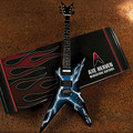 Lightning Bolt Signature Model (Miniature Guitar Replica Collectible). Accessory. Hal Leonard #DD-001. Published by Hal Leonard.

Each 1:4 scale ornamental replica guitar is individually handcrafted with solid wood and metal tuning keys. Each guitar model is approximately 10″ in length and comes complete with a high-quality miniature adjustable A-frame stand and guitar case gift box.

Axes Heaven Miniature Replicas look great, but are not playable.