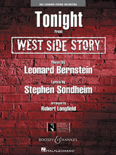 Tonight (from West Side Story) by Leonard Bernstein (1918-1990). Arranged by Robert Longfield. For Orchestra, String Orchestra (Score & Parts). Music for String Orchestra. Grade 3-4. Published by Hal Leonard.

From one of the most enduring musicals of all time, here is one of iconic songs from West Side Story skillfully adapted for string ensemble by Robert Longfield. This arrangement features several style and tempo changes that reflect the drama and emotion of the original stage and film version.