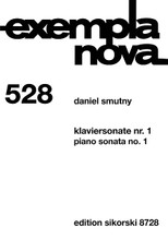 Piano Sonata No. 1 by Daniel Smutny. For Piano. Piano. Softcover. 32 pages. Sikorski #SIK8728. Published by Sikorski.