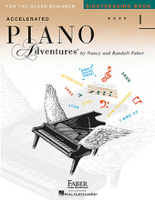 Accelerated Piano Adventures Sightreading Book 1 for Piano/Keyboard. Faber Piano Adventures®. Softcover. 96 pages. Hal Leonard #FF3022. Published by Hal Leonard.

This highly effective sightreading course is developed specifically for the needs of the older beginner. There are five variations of each piece from the Accelerated Lesson Book 1, one for each day between lessons. Learning activities scattered throughout the book build pattern recognition skills. Concepts include: fundamental rhythms (including eighth notes), all the notes of the grand staff, intervals, and five-finger scale melodies in C and G.