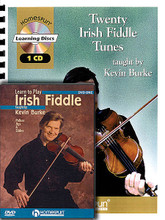 Irish Fiddle Bundle Pack (Includes 20 Irish Fiddle Tunes (Book/CD) and Learn to Play Irish Fiddle (DVD)). By Kevin Burke. For Fiddle. Homespun Tapes. Book & CD & DVD Package. 11 pages. Published by Homespun.