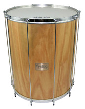 18 inch Wooden Surdo tycoon. Hal Leonard #TPSD-18WD. Published by Hal Leonard.

• Perfect for samba, Axé, drum circles or wherever a deep, booming bass sound is desired

• Surdos available with either aluminum or wooden shell

• Equipped with high-strength synthetic head and 10 tuning lugs

• Surdo mallets included.