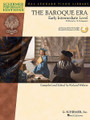 The Baroque Era (Book with Online Audio Access Early Intermediate Level). By Various. Edited by Richard Walters. For Piano. Schirmer Performance Editions. Softcover Audio Online. 48 pages. Published by G. Schirmer.

New collections of teaching pieces, with fingering, recorded performances, composer biographies, performance/practice commentary, and stylistically appropriate articulation suggestions for Baroque and Classical literature. The price of each volume includes online access to audio for download or streaming.