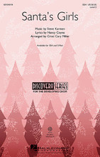 Santa's Girls by Steve Karmen. Arranged by Cristi Cary Miller. For Choral (SSA). Discovery Christmas Choral. 16 pages. Published by Hal Leonard.

Santa's reindeer were all girls? Surely, this isn't right! Yet the composers of this song make a good point with their reasons behind such a statement. Showcase your girls' choirs with this charming and clever novelty selection! Discovery Level 2.

Minimum order 6 copies.