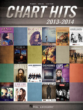 Chart Hits of 2013-2014 by Various. For Piano/Vocal/Guitar. Piano/Vocal/Guitar Songbook. Softcover. 122 pages. Published by Hal Leonard.

16 recent hits from superstars as well as up-and-comers are featured in this songbook, including: Atlas (Coldplay) • Cups (When I'm Gone) (Anna Kendrick) • Demons (Imagine Dragons) • Do What U Want (Lady Gaga) • Love Somebody (Maroon 5) • Roar (Katy Perry) • Royals (Lorde) • Say Something (A Great Big World) • Wake Me Up (Avicii) • and more.