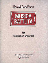 Musica Battuta (Score and Parts). By Harold Schiffman (1957-). For Percussion, Percussion Ensemble. Percussion. G. Schirmer #AMP96513. Published by G. Schirmer.

For 7 players.