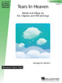 Tears in Heaven (Hal Leonard Student Piano Library Showcase Solos Pops Level 4 (Early Intermediate)). By Eric Clapton. Arranged by Fred Kern. For Piano/Keyboard. Educational Piano Library. Early Intermediate. 4 pages. Published by Hal Leonard.

SHOWCASE SOLOS POPS is a graded series of popular song arrangements for solo piano featuring movie themes, Broadway classics, favorite children's songs, and today's top recorded hits. Each solo is expertly arranged with a winning combination of creativity and solid pedagogy. Ranging from Early Elementary through Late Intermediate levels, these exciting solos provide excellent supplemental material for any method, and are a perfect complement to the Hal Leonard Student Piano Library.

This gorgeous song is a favorite of teens and adults and is tenderly and richly arranged here by Fred Kern. Excellent solo for recitals. G Major; 4/4 meter; Reading range: full staff. Span: broken 8va in LH, but mainly broken and blocked 6ths; accidentals; 8va; eighths and syncopation; 1st and 2nd engines; RH melody with single- and double-note LH accompaniment; 50 measures.