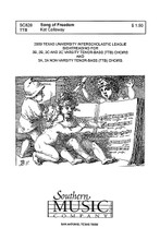 Song of Freedom (Choral Music/Octavo Secular Ttb). By Callaway, Kat. TTB. Choral, Secular, Octavo. Southern Music. Southern Music Company #SC828. Published by Southern Music Company.

Minimum order 6 copies.