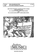 Come My Beloved by Anna Marie Gonzalez. For Choral (SAB). Choral, Secular, Octavo. Southern Music. 8 pages. Southern Music Company #SC814. Published by Southern Music Company.

Minimum order 6 copies.